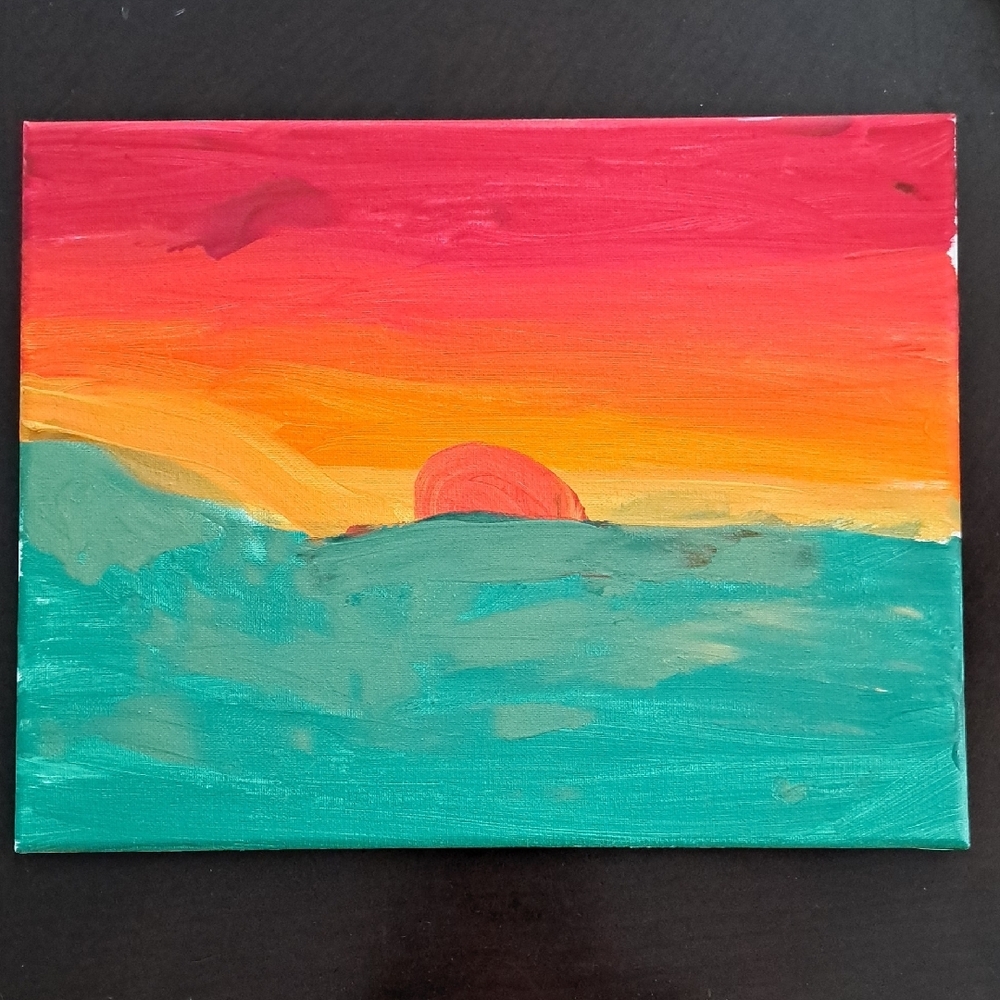 Vibrant Sunset Canvas Art